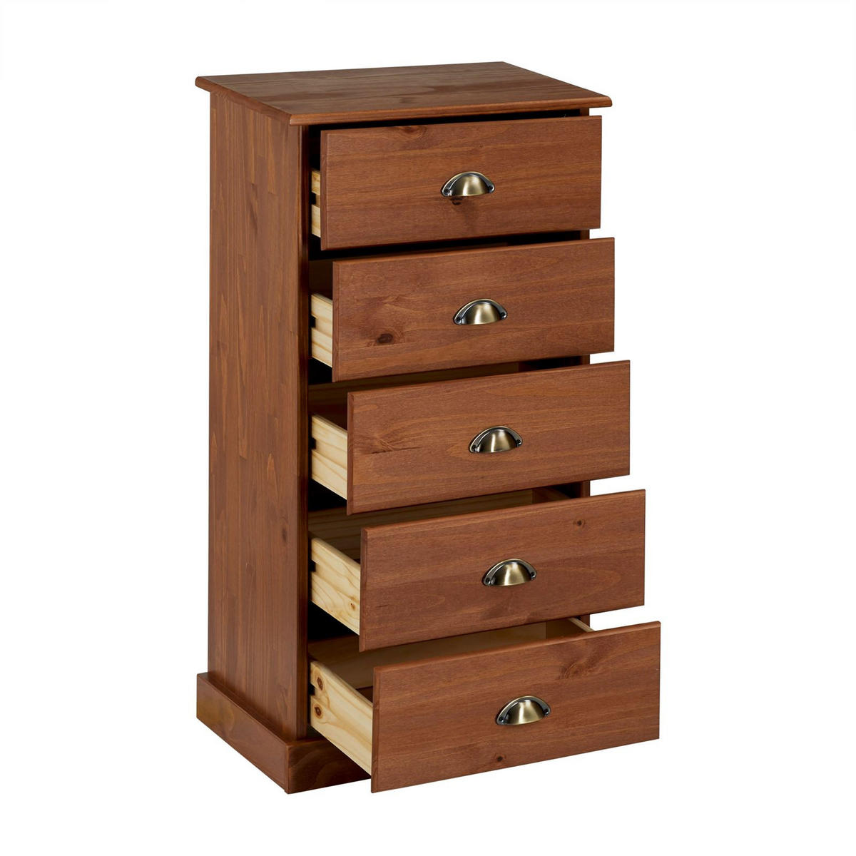 KOMMODE PARIS Kastanie - Kastanienfarben, Holz (48/95/39cm) - IDIMEX