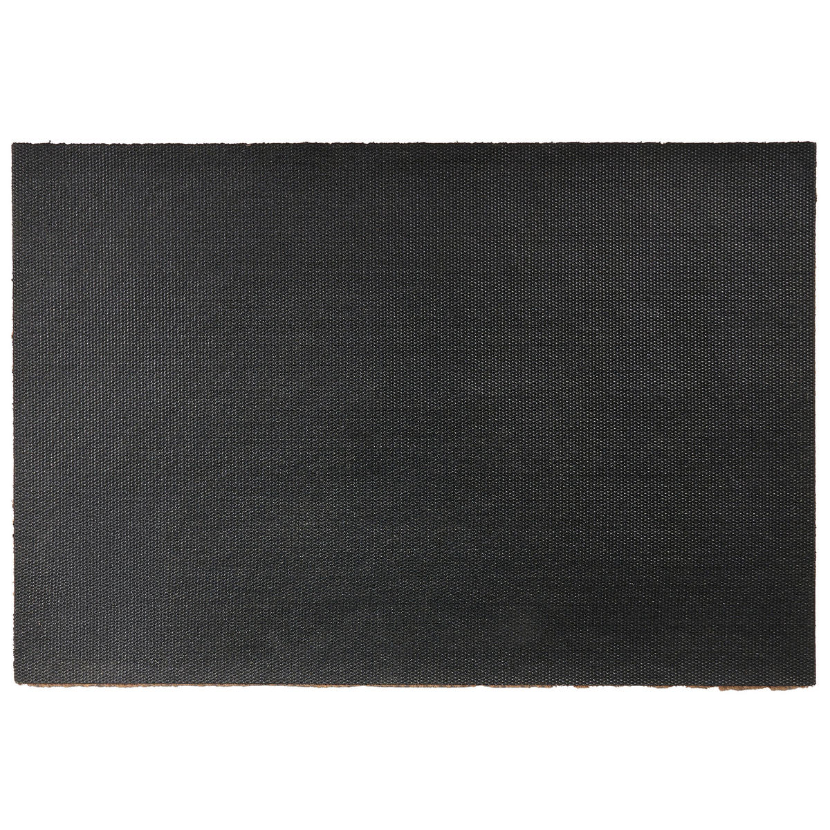 FUSSMATTE Beige/Schwarz 60/90 cm Kokosfasern Villasis - Beige, Textil (60/90cm) - Beliani