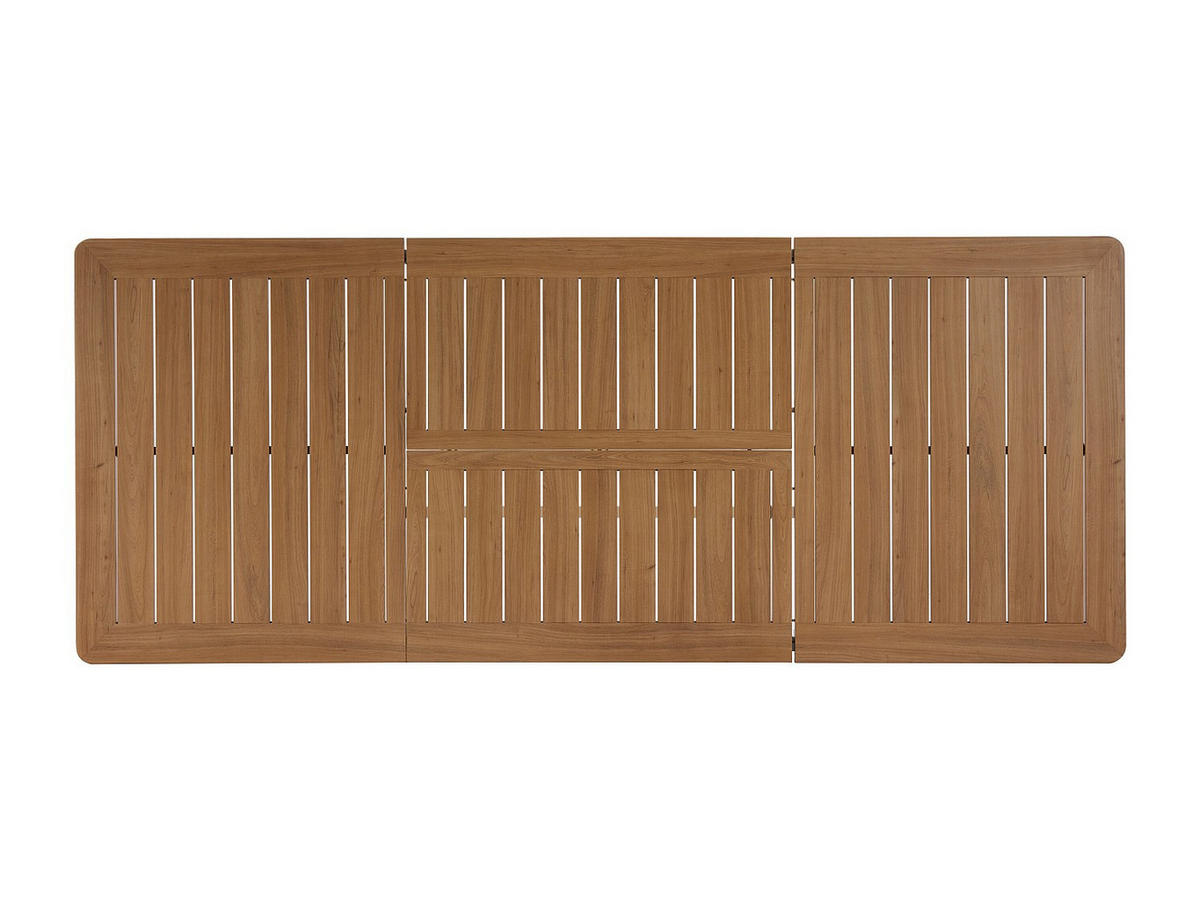 GARTENTISCH - 4 Personen, 6 Personen, 8 Personen - metall - naturfarben hell Seruno - Naturfarben, Metall (100/155/75cm) - Vente-Unique