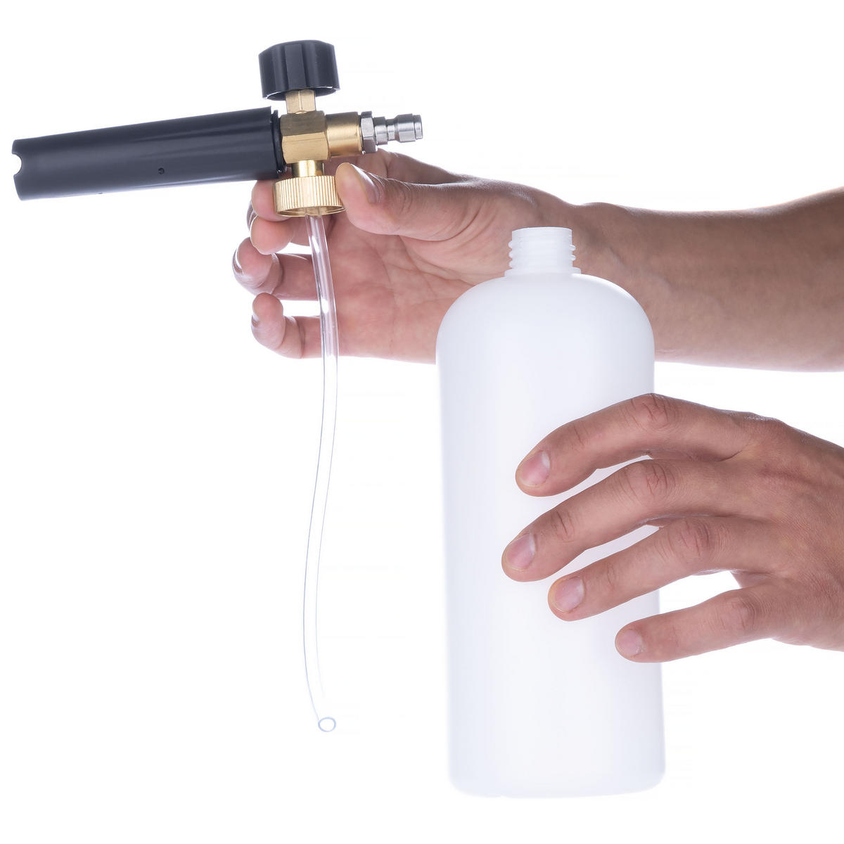 SCHAUMKANONE Universal - 1000 ml, max. 200 BAR, 60°C, 1/4” Schnellkupplung - Multicolor, Kunststoff/Metall (10/10/10cm)