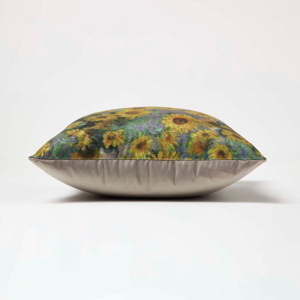 KISSENHÜLLE Samt 46/46 cm – Sonnenblumen - Multicolor, Textil (46/46cm) - Homescapes