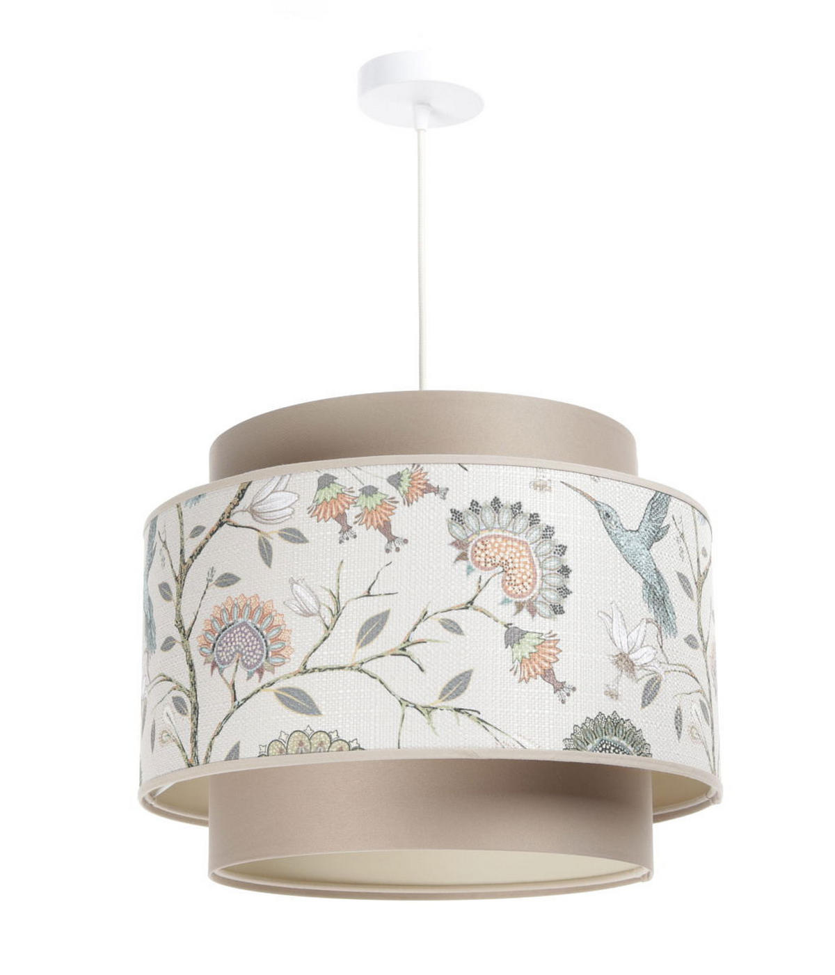 HÄNGELEUCHTE Pastell 40/31 cm - Beige, Kunststoff (40/1/31cm) - ONZENO