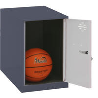 SCHLIESSFACHWÜRFEL Amego HxBxT 47,5x40x50 cm Ohne Standfüße Grau-Anthrazit Spind - Grau, Metall (40/47.5/50cm) - PROREGAL