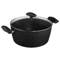 KASSEROLLE Caractere mit Deckel, Aluminium, Kunststoff, Glas, Schwarz, 28 cm - Schwarz, Metall (29/14.1/41cm) - 5five Simply Smart