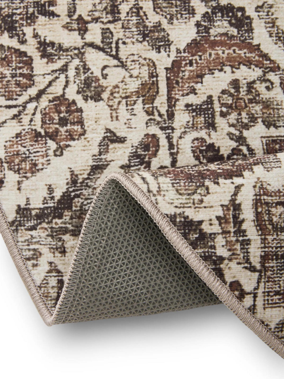 VINTAGE-TEPPICH George waschbar ø 160 cm rund - Multicolor, Kunststoff (160/160cm) - benuta