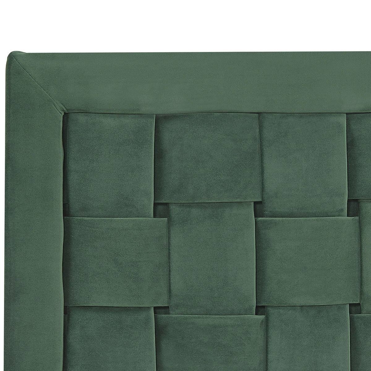 DOPPELBETT 180/200cm Dunkelgrün Limoux - Dunkelgrün, Textil (180/200cm) - Beliani