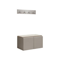 GARDEROBEN-SET Orion VI - Kaschmir/Creme, Holzwerkstoff/Kunststoff (84/42/46cm) - MIRJAN24