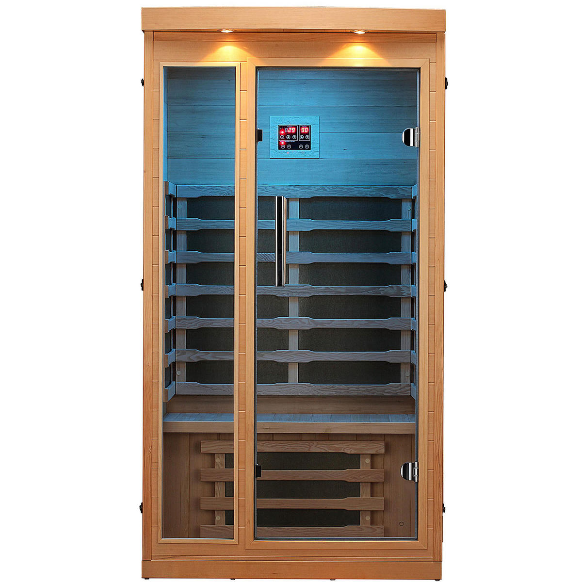 SAUNA Chilliwack Infrarotkabine - Hellbraun, Holz (102/191/97cm)