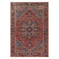 TEPPICH Design englische Nahtverarbeitung rot - Rot, Textil (160/230cm) - AFK Living