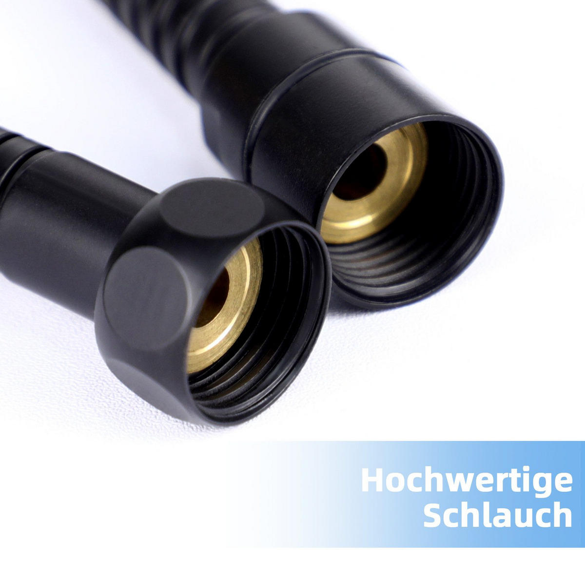 DUSCHKOPF WasserOase - Schwarz, Kunststoff (4/26/9cm) - Nettlife