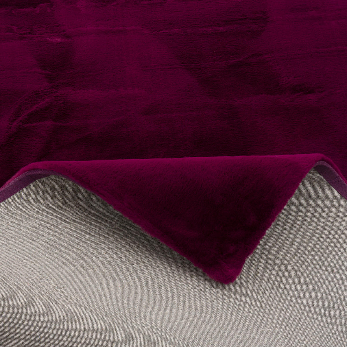 FELLTEPPICH LUXUS SUPER SOFT PLUSH - Brombeere, Textil (60/90cm) - Pergamon