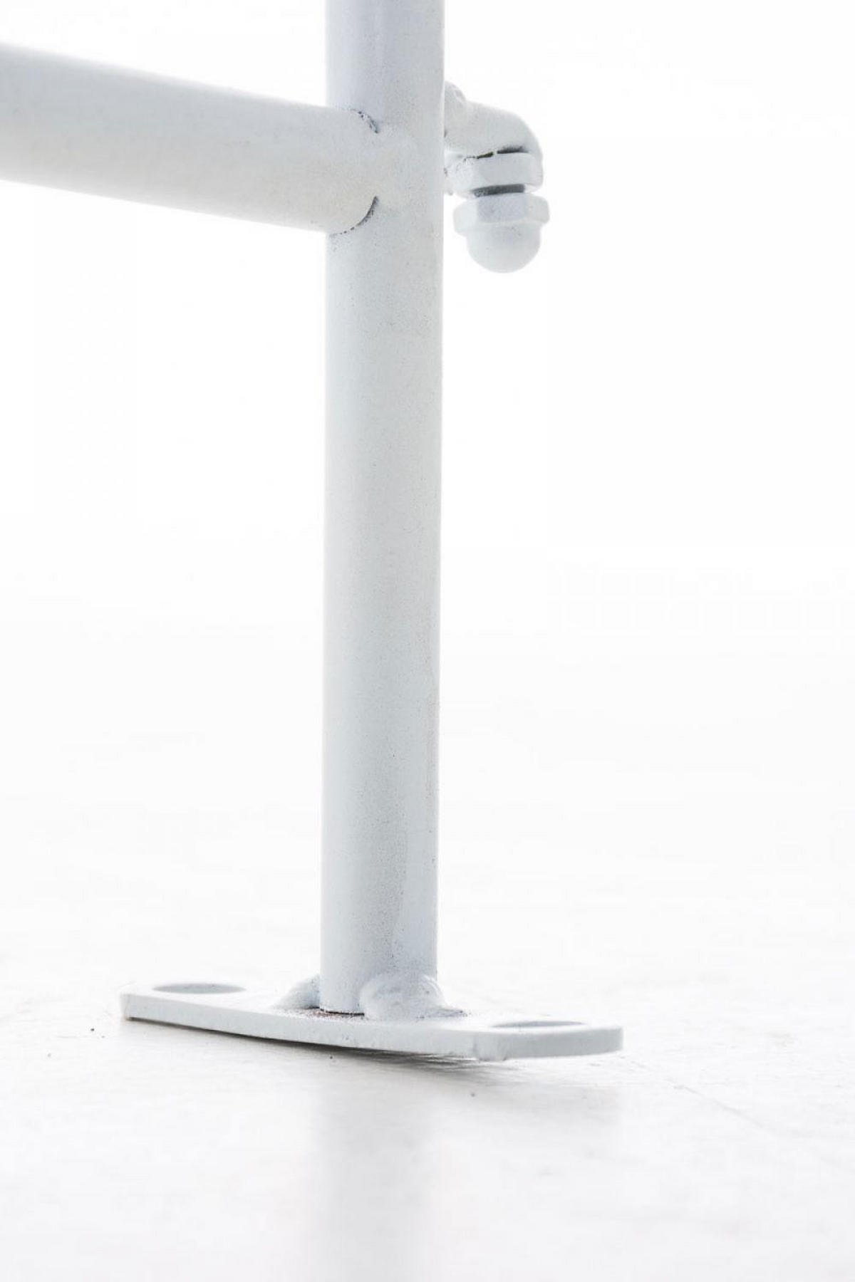 GARTENZAUN Metall weiß - Weiß, Metall (124/116cm) - CLP