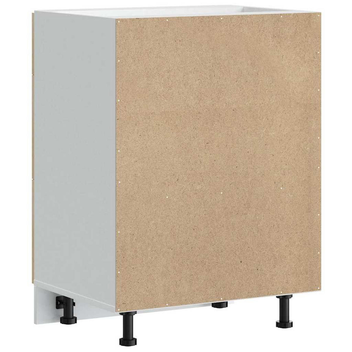 KÜCHEN-UNTERSCHRANK Lucca Sonoma-Eiche Holzwerkstoff - Braun, Holzwerkstoff (46/81.5/60cm) - vidaXL