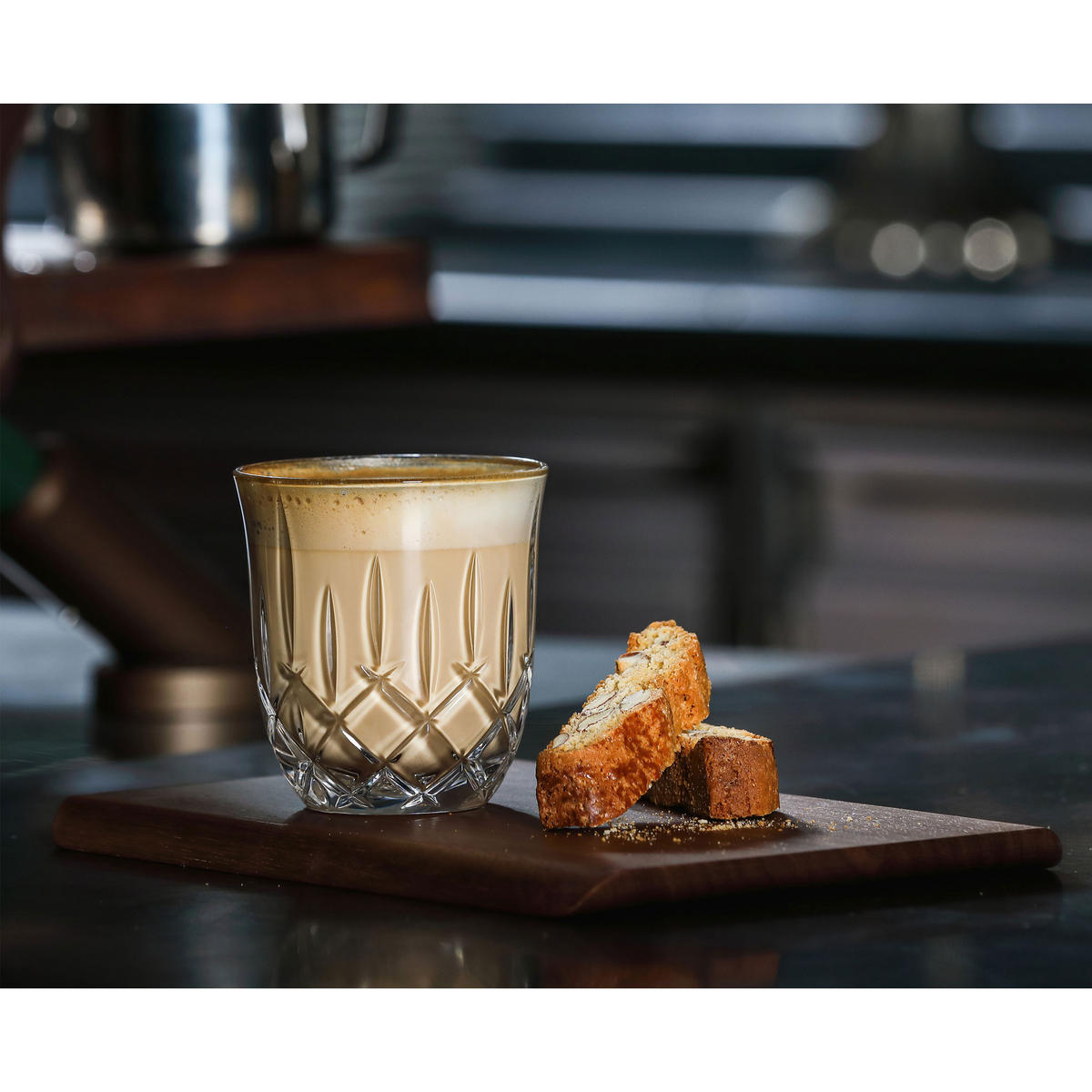 CAPPUCCINO/FLAT WHITE GLÄSER Noblesse Barista transparent 234 ml 2er Set - Transparent, Glas (0.234L) - Nachtmann