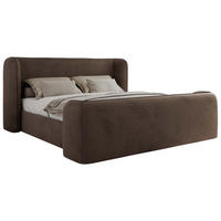 POLSTERBETT EMORA CLASSIC DUO 200/200 - Braun Velvet - Multipocket-Matratze - Braun, Textil (200/200cm) - MKS