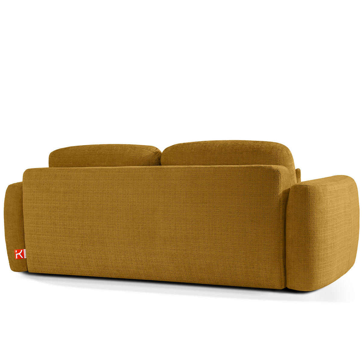 SOFA 3 ELOSA - Gelb, Holz/Textil (245/85/115cm) - KONSIMO®