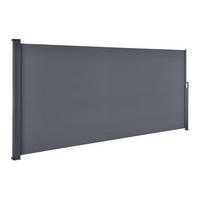 SEITENMARKISE Dubai dunkelgrau 500x200 cm - Grau, Kunststoff (500/200/500cm) - Juskys