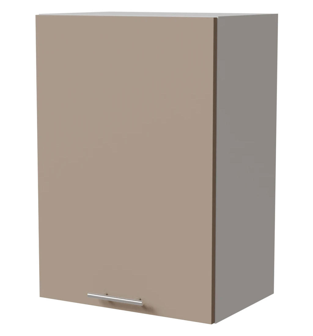 HÄNGESCHRANK Brerra W2/50 Weiß / RAL 1019 graubeige Matt 50 / 32,5 / 72cm - Graubraun/Weiß, Holz/Holzwerkstoff (50/72/32.5cm) - Feldmann-Wohnen