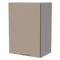 HÄNGESCHRANK Brerra W2/50 Weiß / RAL 1019 graubeige Matt 50 / 32,5 / 72cm - Graubraun/Weiß, Holz/Holzwerkstoff (50/72/32.5cm) - Feldmann-Wohnen