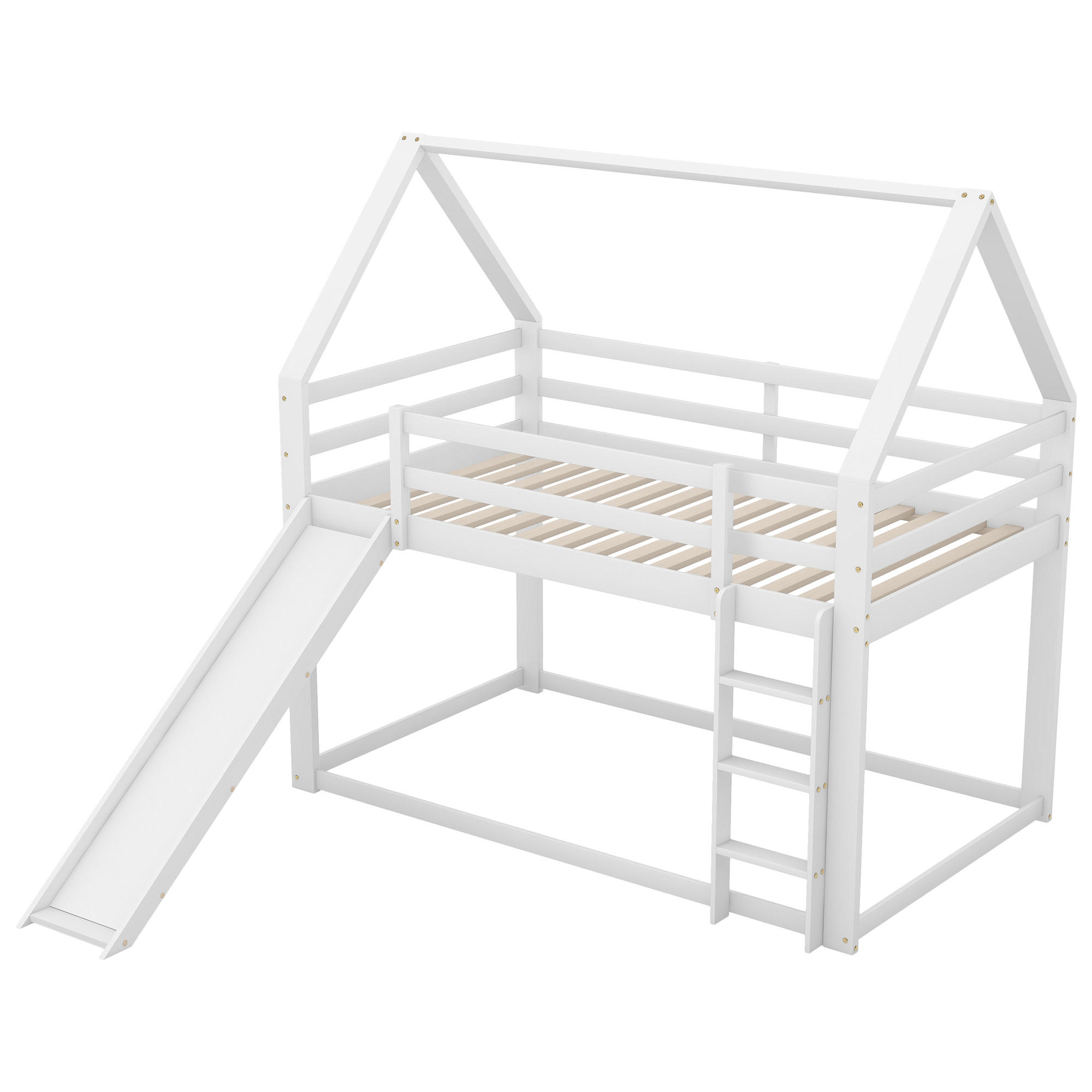 ComfortXL Etagenbett Weiß 90x200 cm