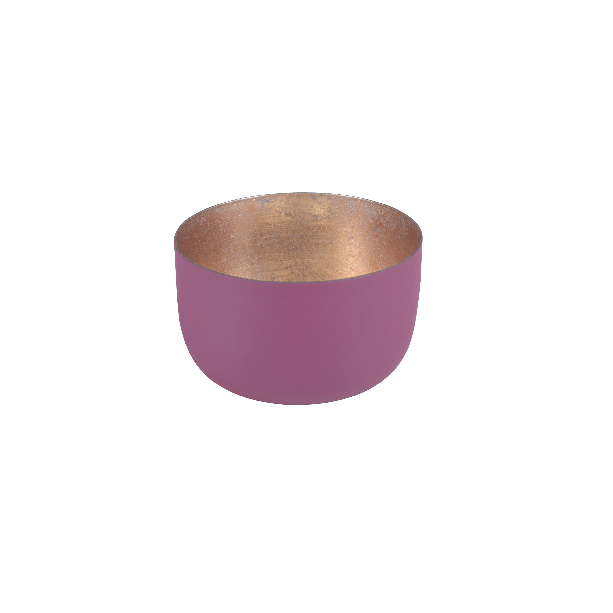 TEELICHTHALTER Madras S, Eisen, Burgundy / Gold, 5 cm - Rot, Metall (5cm) - Gift Company