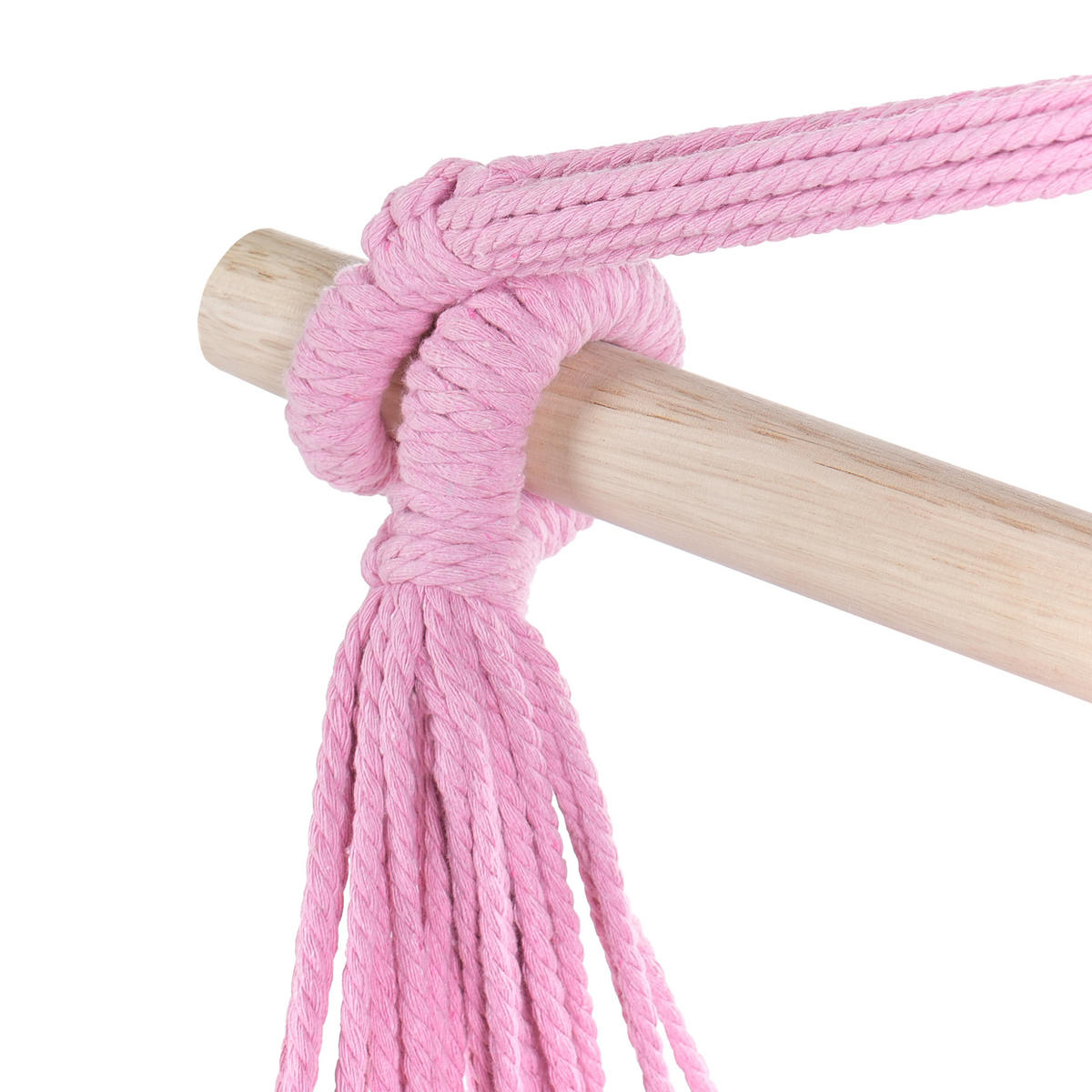 HÄNGESESSEL Rosa Bonea - Pink, Textil (95/125/55cm) - Beliani