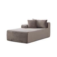 RÉCAMIERE DE-35139 linke Grau - Grau, Textil (100/74.5/174cm) - ComfortXL