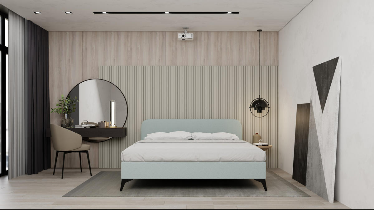 POLSTERBETT Mavilo 180 x 200 cm mit Bettkasten und Lattenrost taschenfederkernmatratze 19cm - hellgrau - Hellgrau, Holz (180/200cm) - Panda Möbel