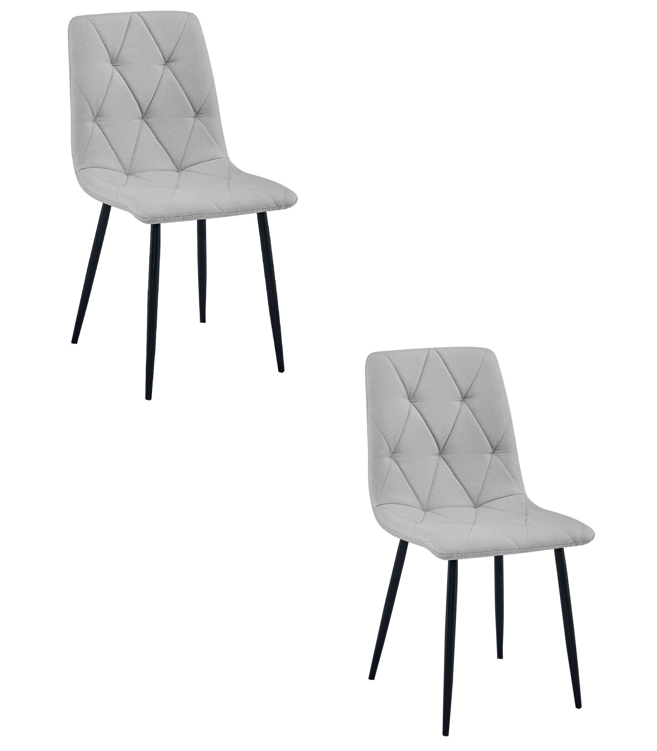 Valora Esszimmerstuhl Hellgrau 44.5x87x54.5 cm