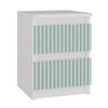 NACHTTISCH MALWA M2 ARTESO - MINT / GRÜN - Weiß/Mintgrün, Holzwerkstoff (30/40/30cm) - CDF
