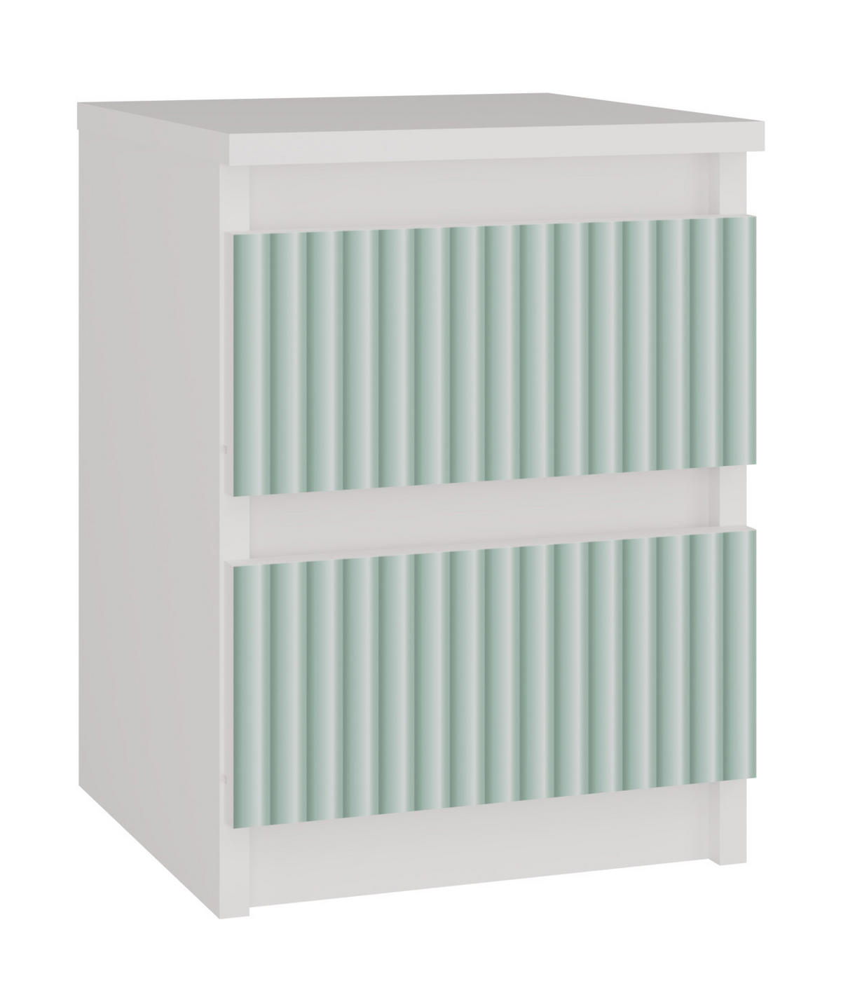NACHTTISCH MALWA M2 ARTESO - MINT / GRÜN - Weiß/Mintgrün, Holzwerkstoff (30/40/30cm) - CDF