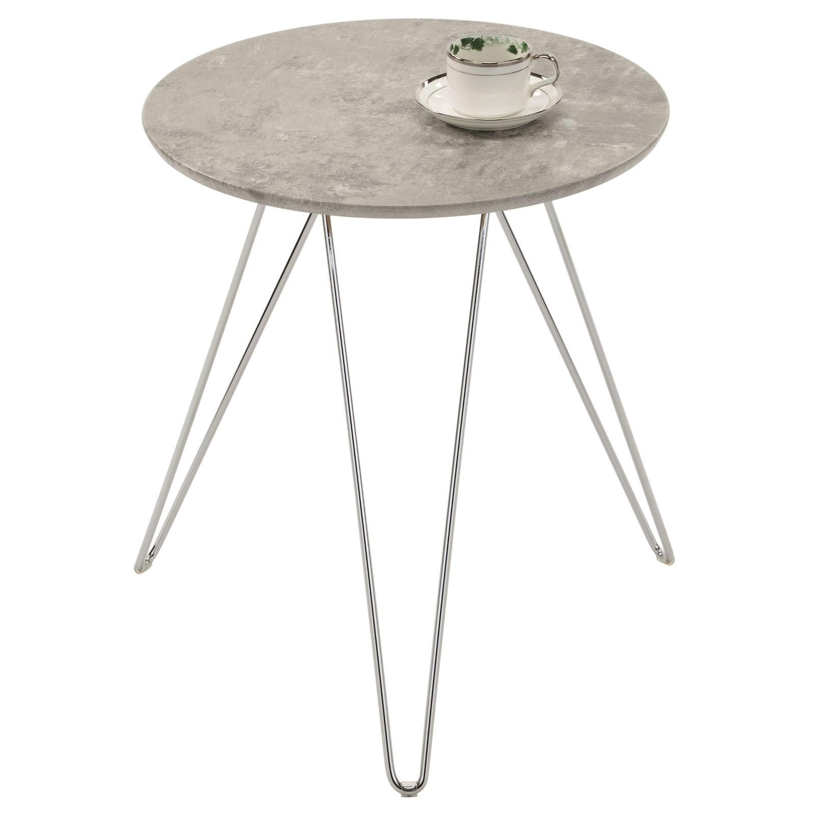 BEISTELLTISCH BENNO - Grau, Holzwerkstoff (48/48/56cm) - IDIMEX