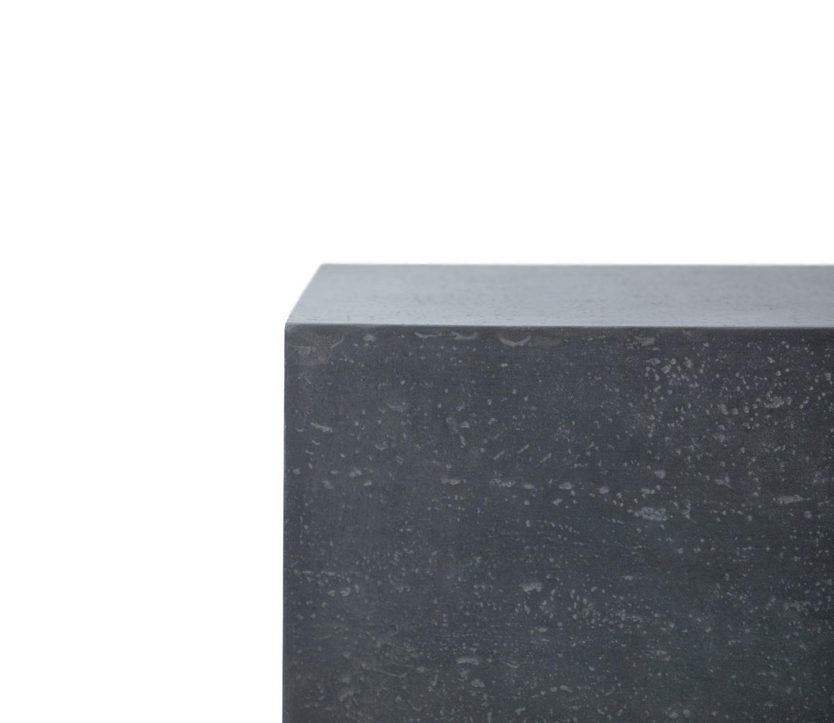 BEISTELLTISCH TEVEREaus GF-Beton, Wetterbeständig, 45x45x51 cm - Dunkelgrau, Naturmaterialien (45/45/51cm) - Elementi