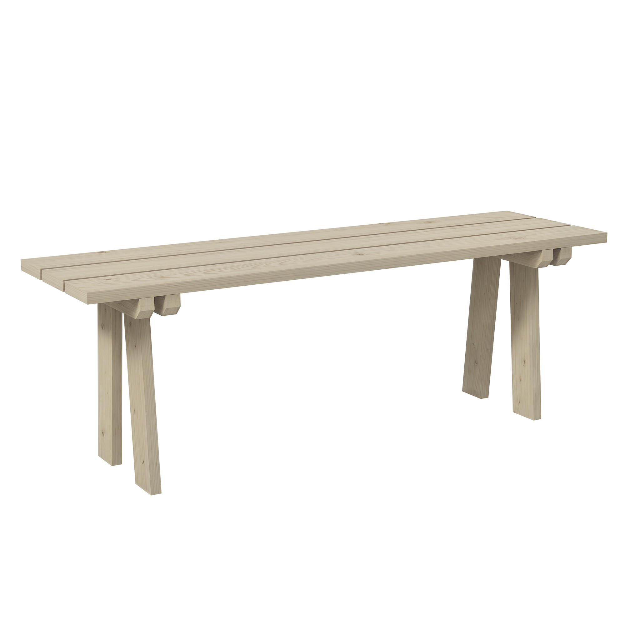 GARTENBANK,2-SITZER Holz,naturholz - Beige, Holz (130/45/38cm) - Vallsero
