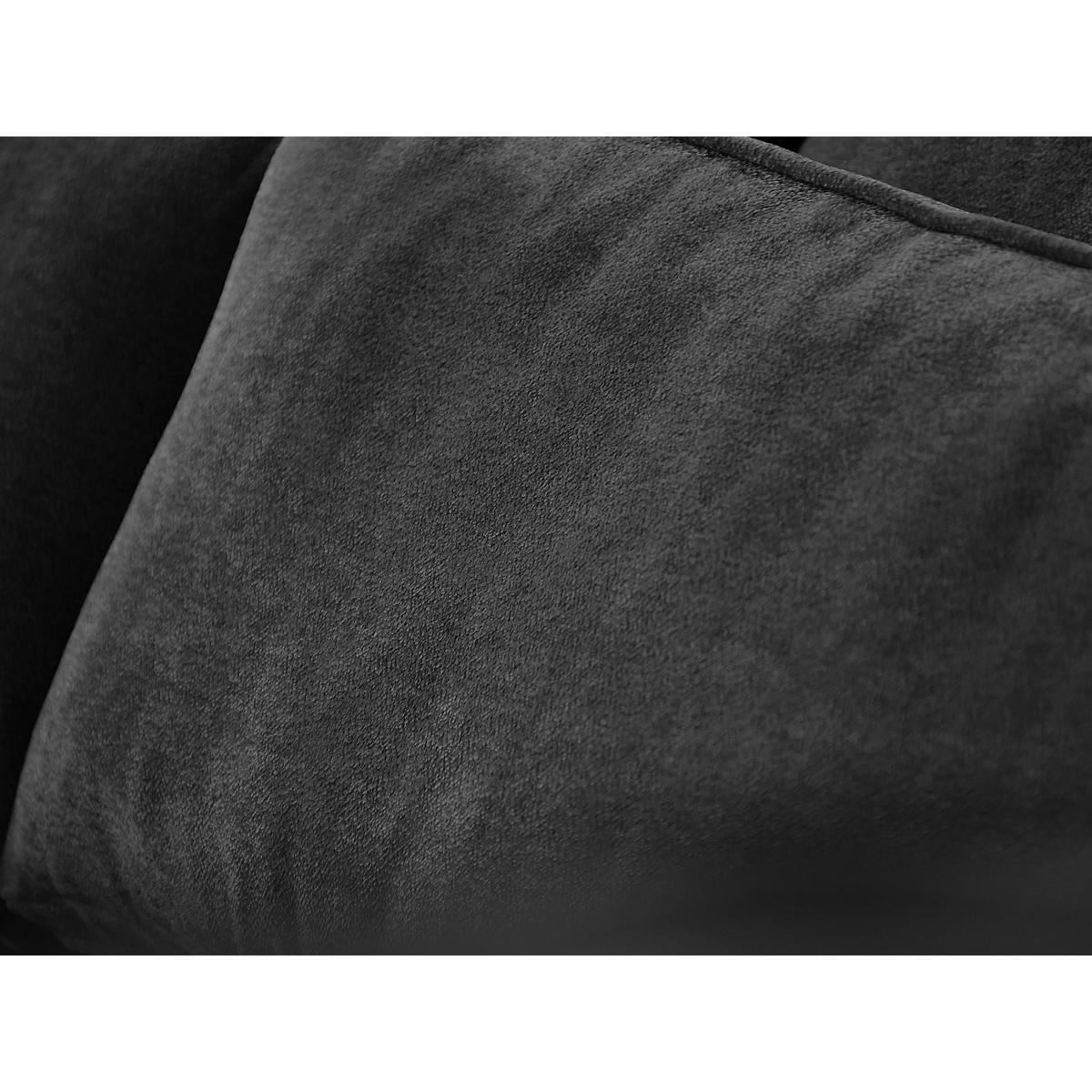 ECKSOFA Parma ohne Schlaffunktion dunkelgrau links - Dunkelgrau/Schwarz, Textil (314/224cm) - Beautysofa
