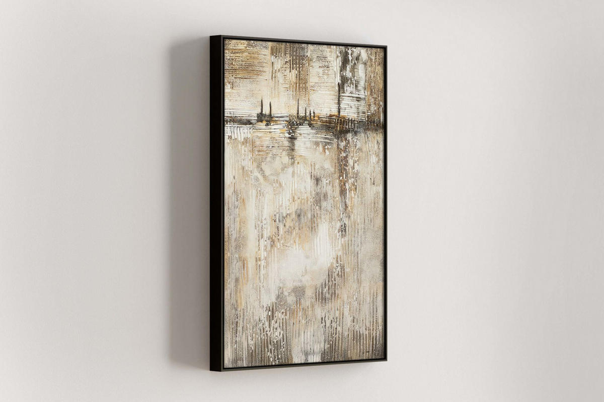 OLEJOMAĽBA 60/80 cm, Zvieratá - hnedá/béžová, drevo/textil (60/80cm) - KUNSTLOFT