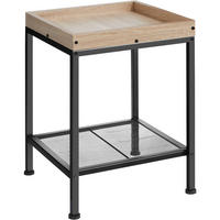 BEISTELLTISCH Rochester,41,5 x 41 x 56 cm,Industrial Holz hell, Eiche Sonoma - Naturfarben, Holz (41.5/41/56cm) - tectake