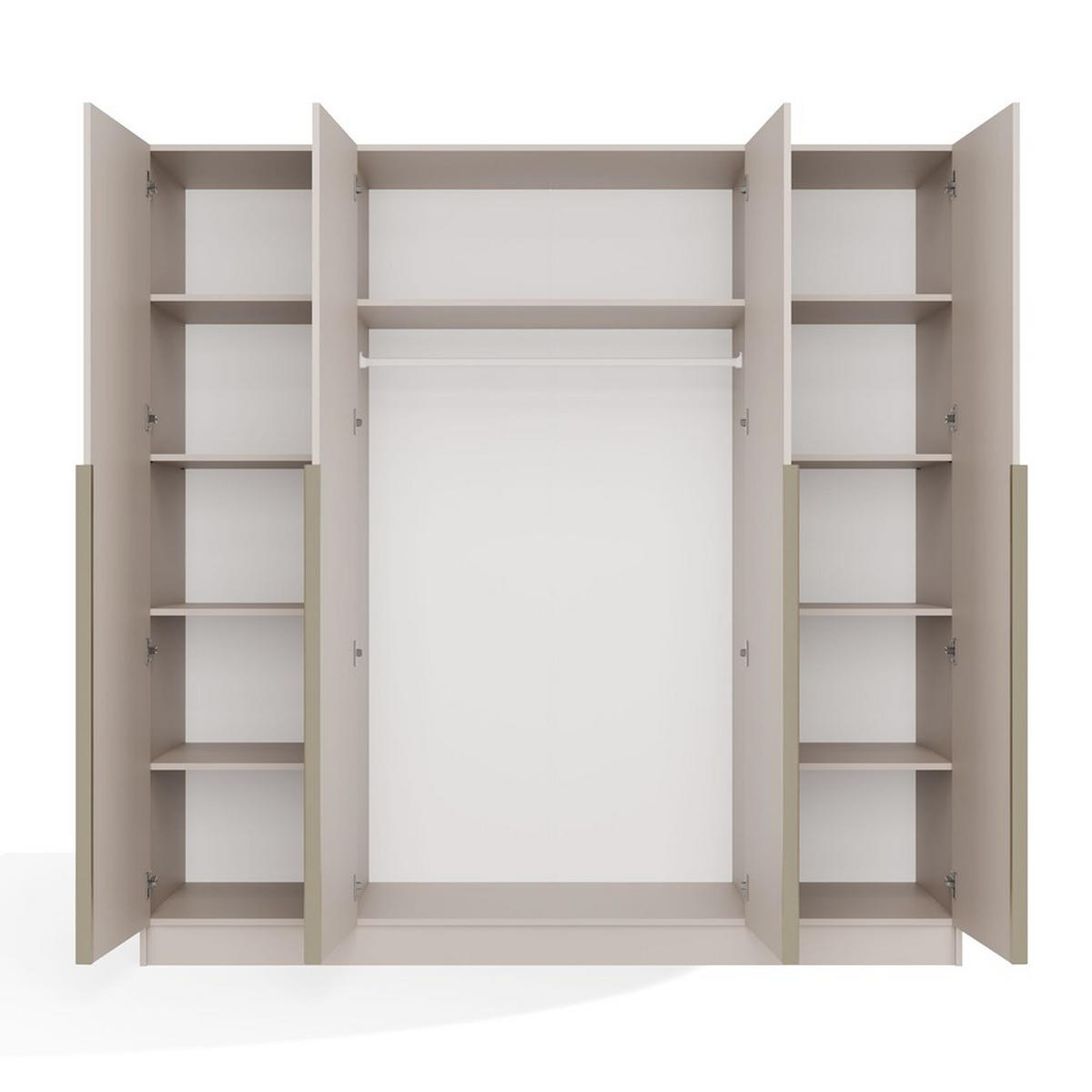 GARDEROBA Kasmir 200/200/56 - boje kašmira, drvni materijal (200/200/56cm) - RAUMHIRSCH FURNITURE