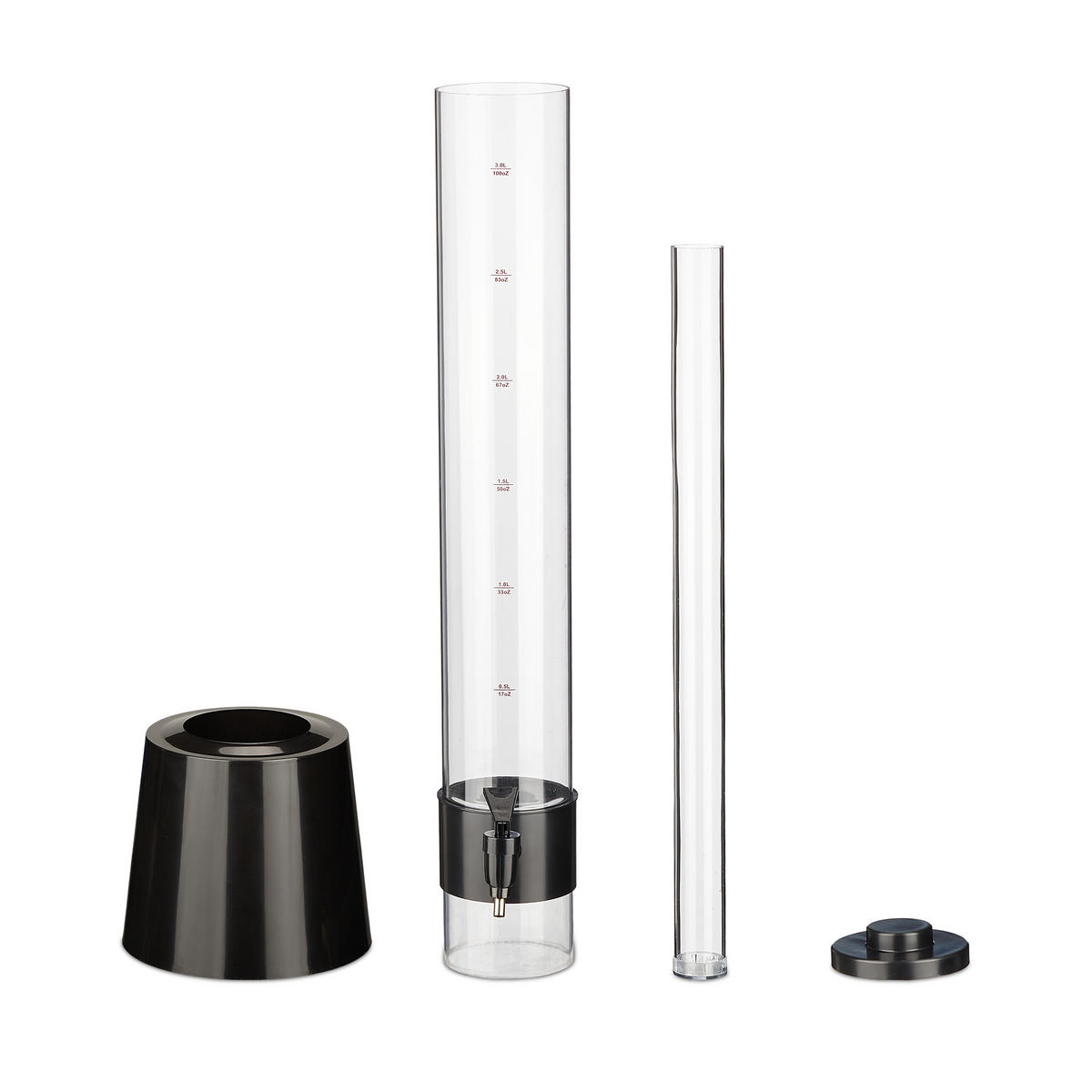 BIERSÄULE - Multicolor, Kunststoff (3L) - Relaxdays