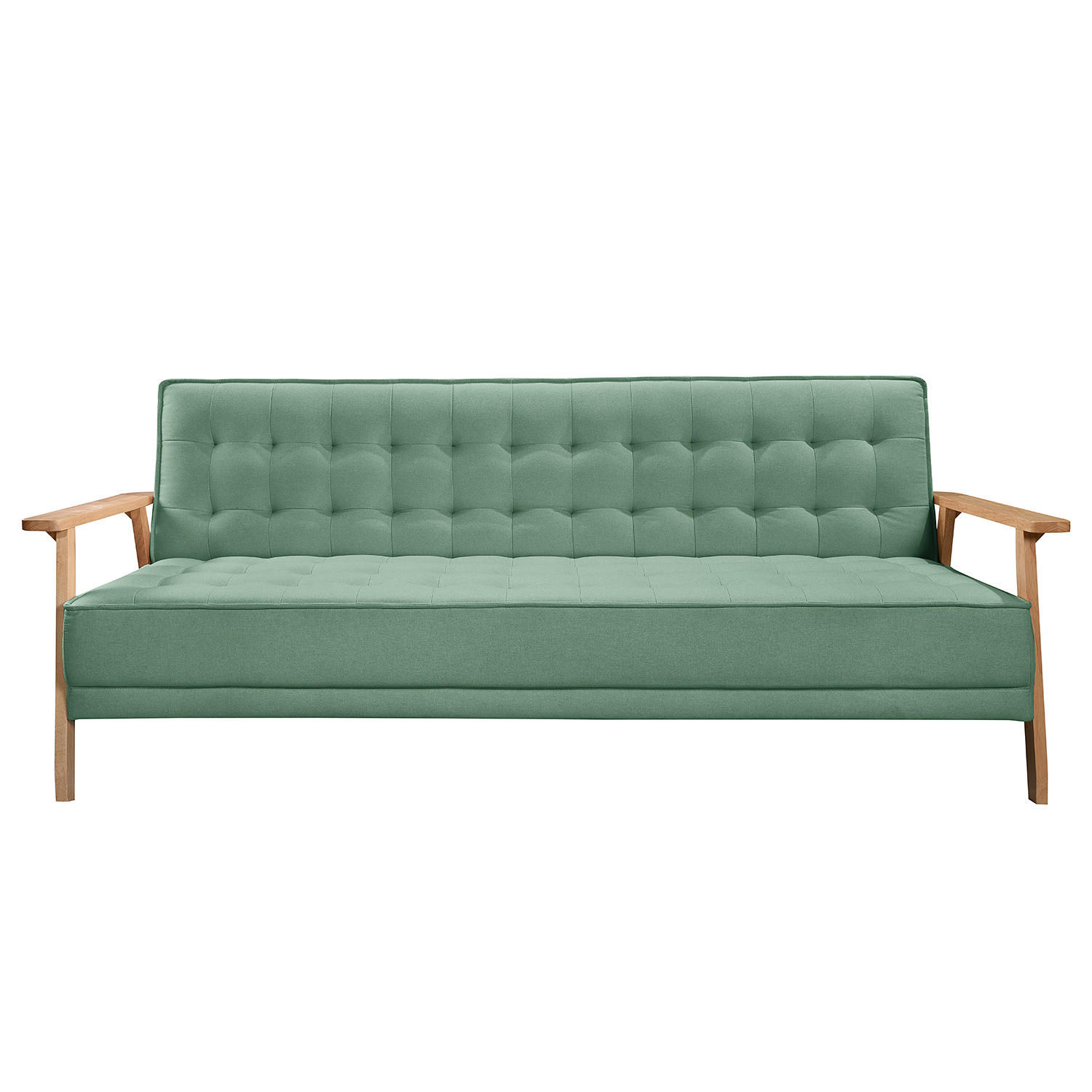 SCHLAFSOFA - Mintgrün, Textil (204/85/86cm) - home24