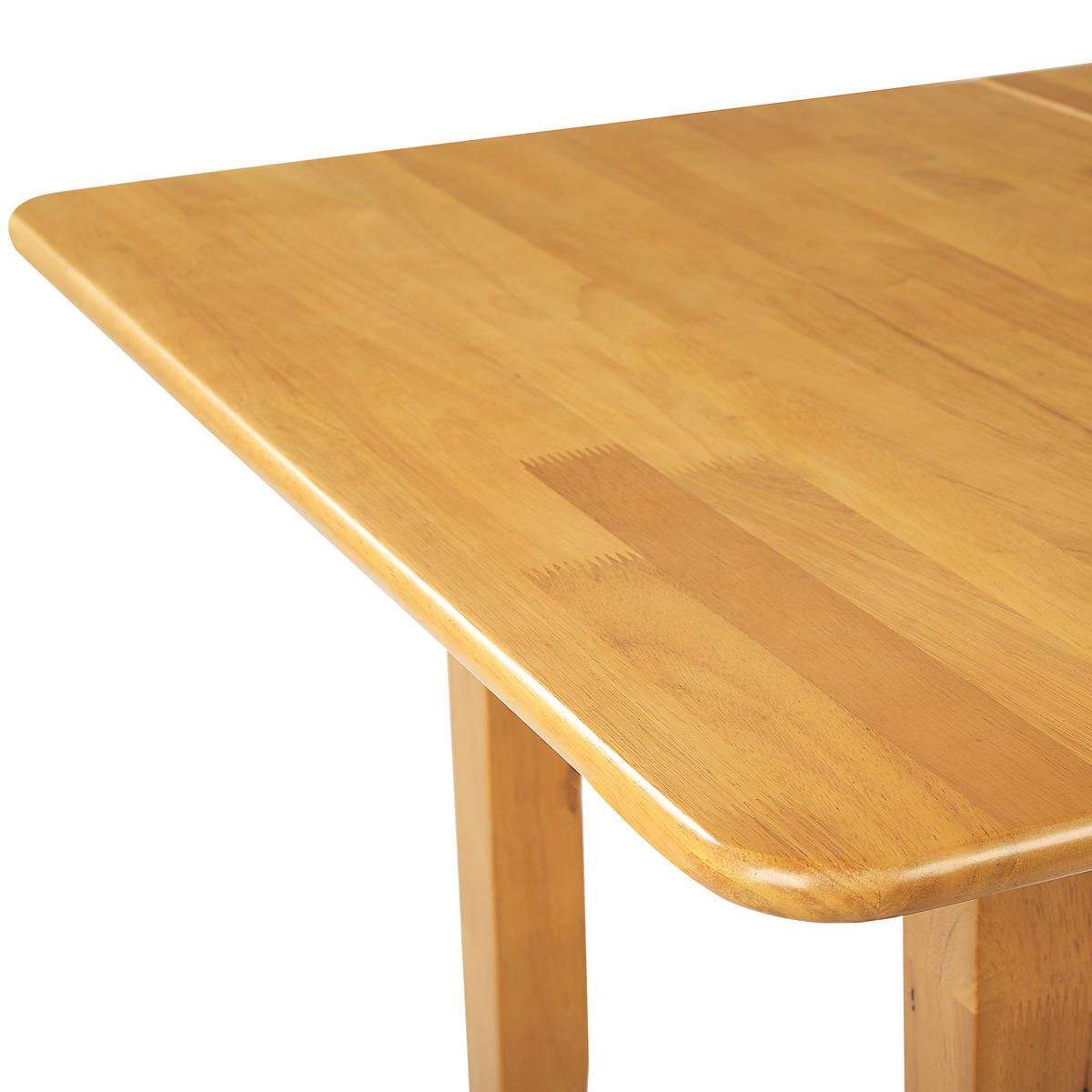 ESSTISCH 90-120/90/76 cm Hellbraun Rechteckig Masela - Hellbraun, Holz (90/120/76cm) - Beliani