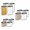 VORRATSDOSEN Modula schwarz 12er Set - Schwarz, Kunststoff (1/1/1cm) - Mepal