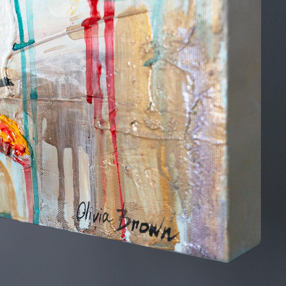 GEMÄLDE Florale Inspiration auf Keilrahmen 115x50 cm - Multicolor, Holz (115/50cm) - YS-art gallery