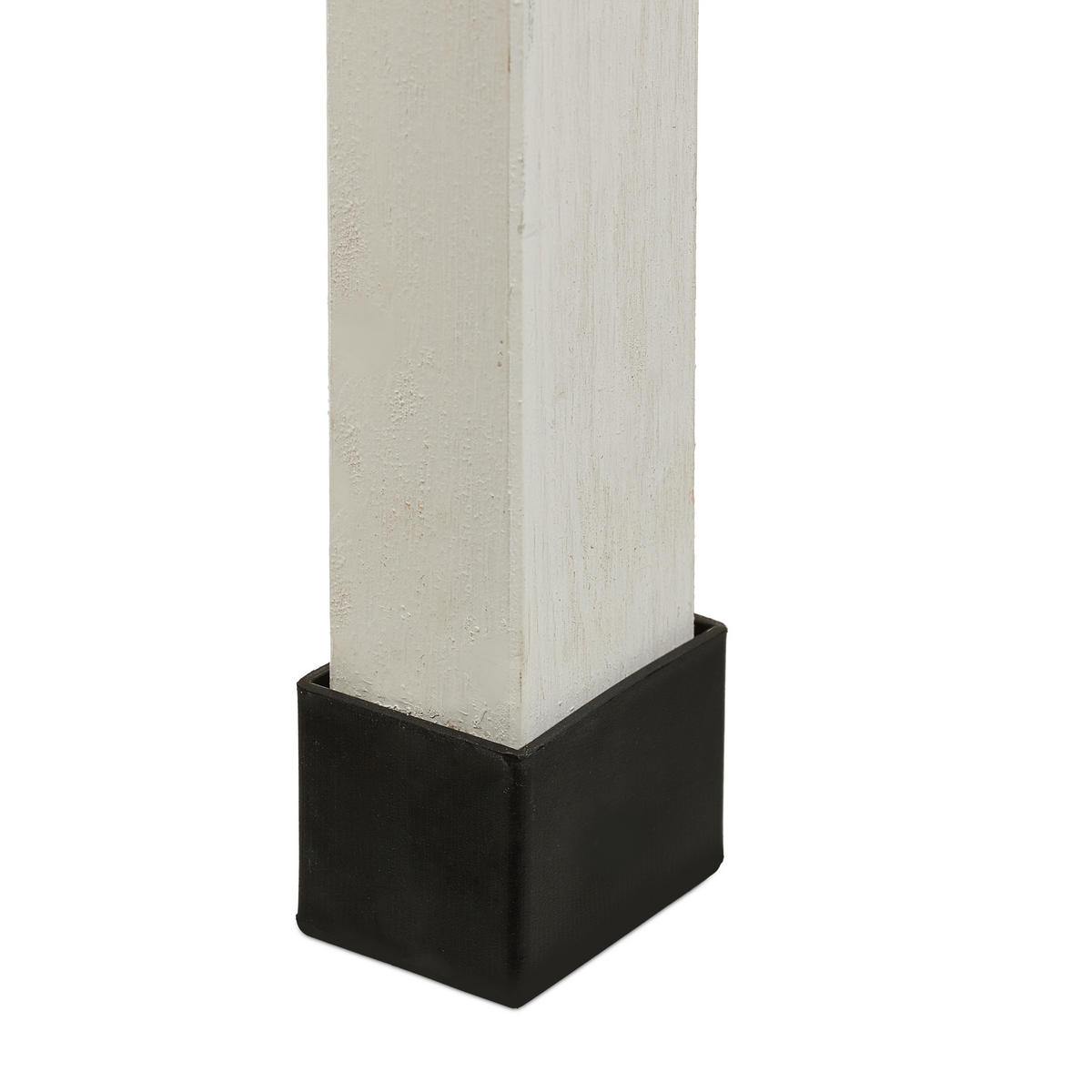 HOCHBEET - Weiß, Holz/Kunststoff (74/80/38cm) - Relaxdays