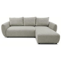 ROHOVÁ POHOVKA Zordo Šedobéžový Žinylka Pravá Se Dvoma Úložnými Prostory - černá/šedohnědá, textil/plast (170/256cm) - Selsey