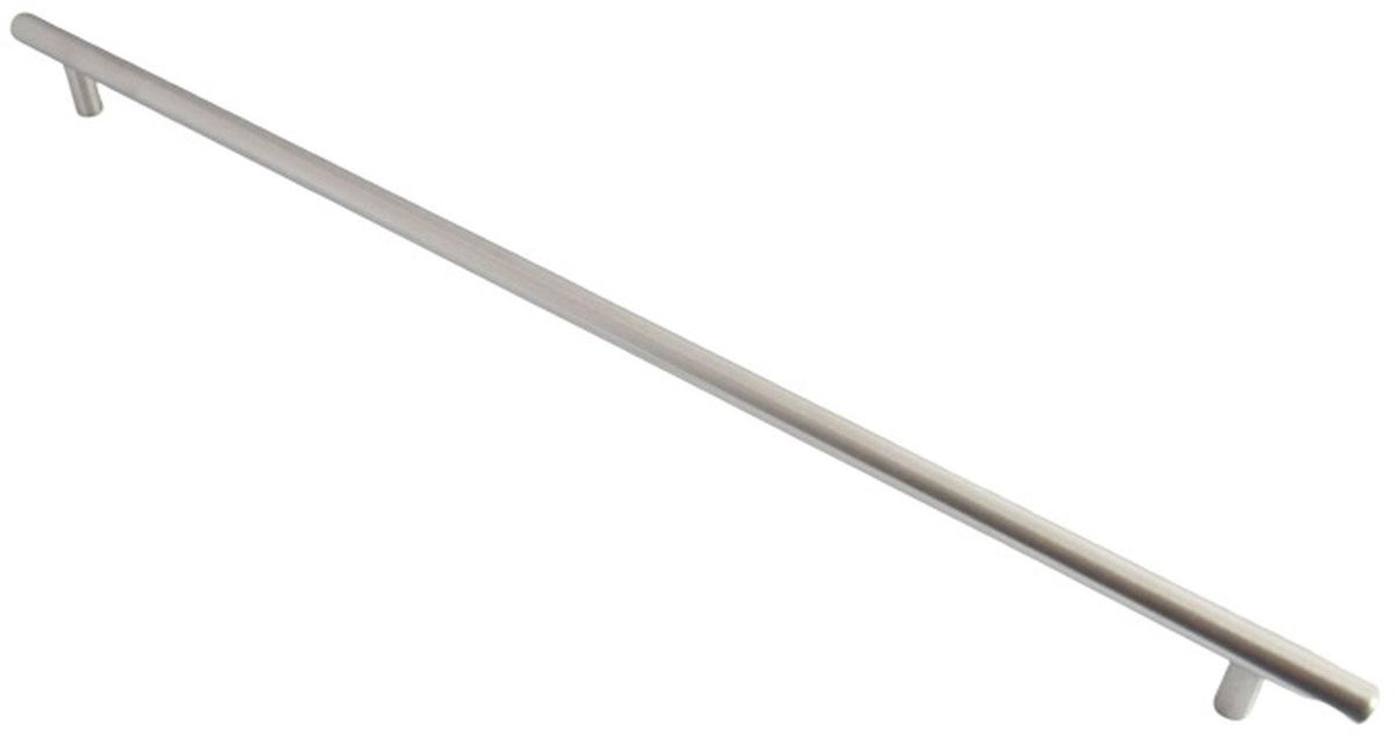 MÖBELGRIFF BA 448mm, Griffstange Edelstahl massiv, Küchengriff - Edelstahlfarben, Metall (1.2/3.2/50.8cm)