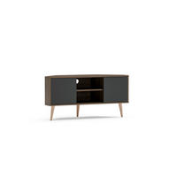 TV-ELEMENT Lesson Walnuss Schwarz - Walnussfarben, Holzwerkstoff (120/59.8/45cm) - Decorotika