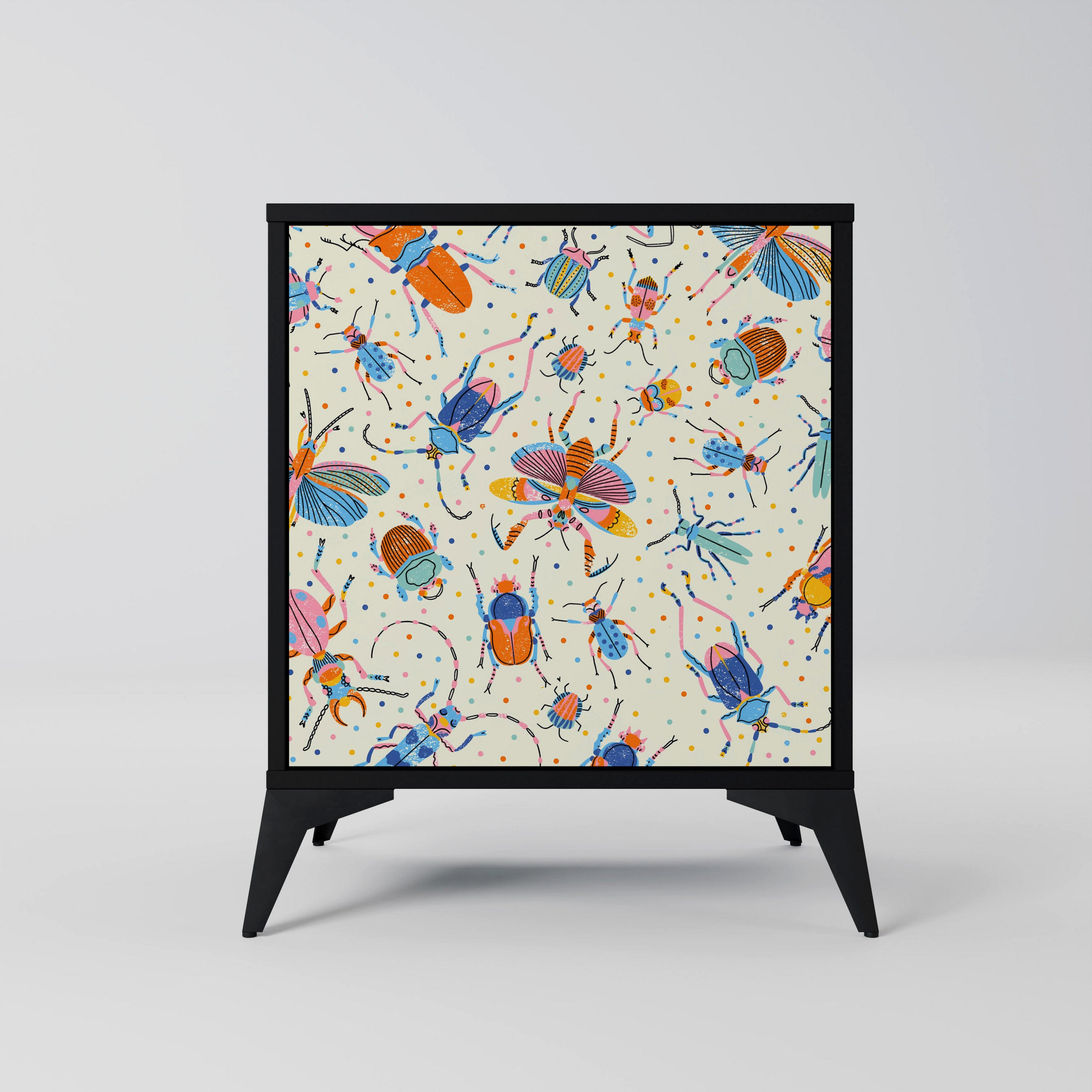 SpaceRebels Sideboard Schwarz 57.5x70.5x42 cm