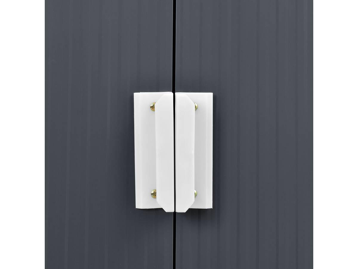 METALL-GARTENHAUS vegas Grau - Grau, Metall (213/195/127cm) - Habitat Garten