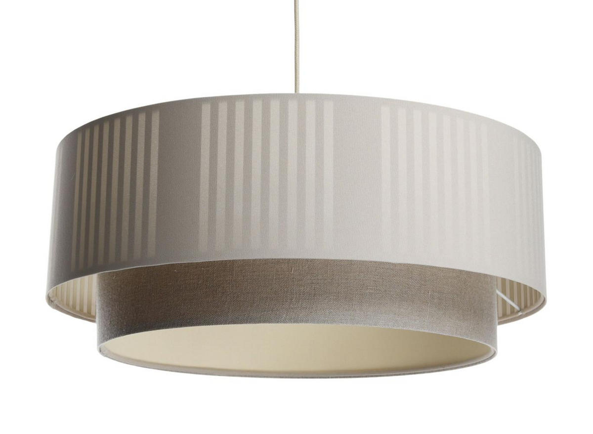 HÄNGELEUCHTE Grau 70/98 cm - Beige/Grau, Kunststoff (28/1.2/98cm) - ONZENO